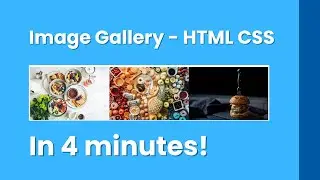 Image Gallery using HTML & CSS | 2024 | Using Grid | Beginners