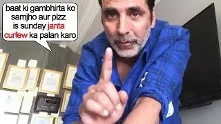 Akshay Kumar Special Message To His Fans On Janta Curfew Tells Everyone To Stay At Home