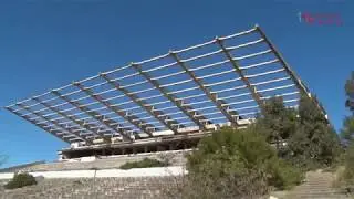 Historical TELKOM PARK stadium in Port Elizabeth in ruins