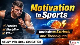 Motivation in Sports Explained in Hindi | Types, Components & Techniques | Sports Psycho. | StudyPE