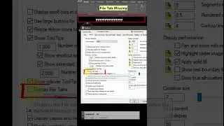 Вкладка &laquo;Файл&raquo; отсутствует 😱😱 в AutoCAD #shorts #autocad