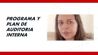 Programa y plan de auditoria ISO