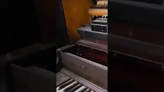 Rarely seen low B flat being played on a dusty old player piano
