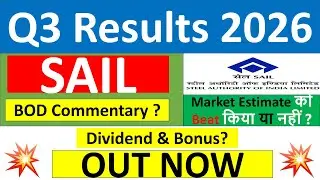 SAIL q3 results 2026 | SAIL results today | SAIL Share News | SAIL Share latest news today
