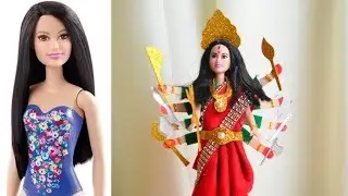 Maa Durga Idol Making From Barbie Doll || Navratri Special 2019