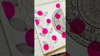 Easy mandala drawing for beginners #mandaladrawing #bohopainting #mandalaart #shortviral#trending