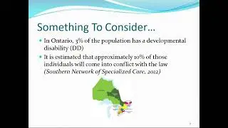 Developmental Disability Awareness in the Criminal Justice System - Webinar - 2018 02 27