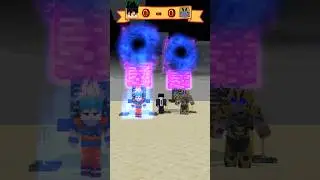 Anime vs Aliens - Pulling the Black Hole Bedrock #gojo #goku #minecraft #mashle #animation