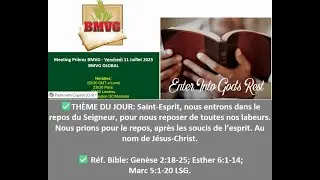 Vendredi de Pri&egrave;res - BMVG Global: 11 Juillet, 2025