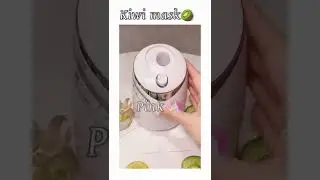 Kiwi facial mask _DIY Natural fruit mask maker 🥝✨|#shorts #mask