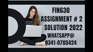 fin630 assignment 2 fa2021 2022 Fin630