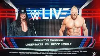 Undertaker vs Brock lesnar en 2k 25