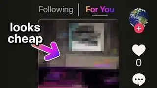 this is why your edits look cheap...