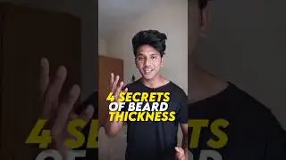 4 Secrets of Beard Thickness 🔥 #shorts #beard #beardstyle #thickbeard