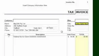 How to complete a MyCRA Referral Fee Tax Invoice