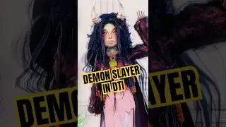 Styling DEMON SLAYER in DTI ⭐️👹✨ | #roblox #dresstoimpress #dti #shorts #fashion