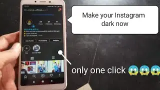 How to make our Instagram account into dark mode