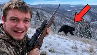 I Hunted Black Bears in the Snowy Mountains!