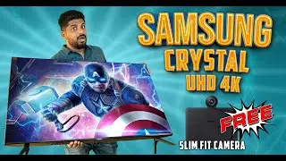 இந்த டிவியில் இவ்வளவு வசதியா! 📺 Samsung Crystal 4K iSmart 2023 -  Free Slim Fit Camera worth Rs 8900