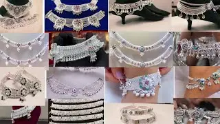 Latest Silver Anklets Designs 2025 With Weight & Price || Daily use silver payal designs with price 