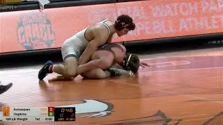 184lbs Neil Antrassian (Virginia) vs Caleb Hopkins (Campbell)