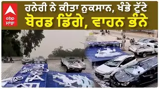Vehicles damaged as billboard falls in Punjab | ਹਨੇਰੀ ਨੇ ਕੀਤਾ ਨੁਕਸਾਨ, ਖੰਭੇ ਟੁੱਟੇ,  ਵਾਹਨ ਭੰਨੇ