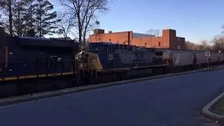 CSX W873-15 Military Explosives Train-Cartersville, GA 1/18/2018 &copy;
