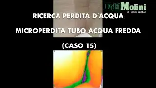 Micro perdita su linea acqua fredda intercettata con termocamera e gas tracciante (caso 15)
