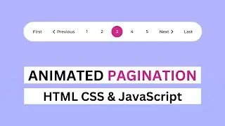 How To Make Animated Pagination Using HTML CSS And JavaScript | upCoding