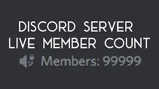 DiscordJS Tutorial - Live Member Count Tracker on your Server!