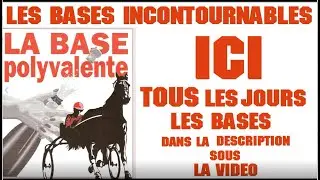LES BASES INCONTOURNABLE DU TURF ICI TOUS LES JOURS DANS DESCRIPTION SOUS LA VID&Eacute;O