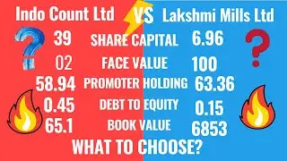 Indo Count Industries Ltd Vs Lakshmi Mills Ltd | Which Is Better? |  Brief Analysis |