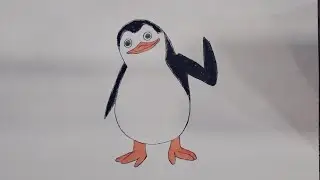 Cách vẽ Binh Nhì/ How to draw Private from The Penguins Of Madagascar