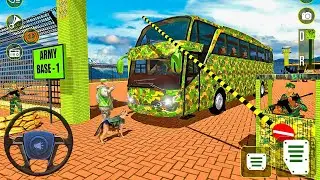 US Army Bus Driving Simulator 2022 - Soldier Military Coach Transporter Duty - Android Gameplay