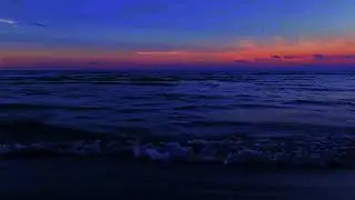 Night Ocean Sleep Background | Calm Ocean Sound All Night