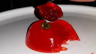 strawberry jelly making at home/easy jelly making /readymade mix jelly making