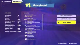 Fortnite OG Chapter 1 Season 7 gameplay - Trio vs Squads Victory Royale - 33 kill decimated lobby!
