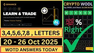 🔥 Binance Word of the Day Answers (20 - 26 October) | Futures Trading Theme 🔑