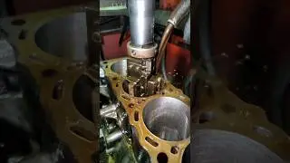 Rebuilding a Nissan Ka24de block. #engine #repair #turbo #boost