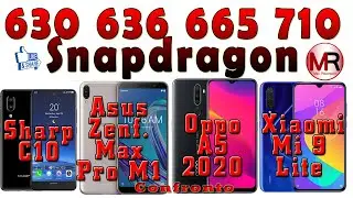 Confronto tra generazioni: Snapdragon 630, 636, 665 e 710