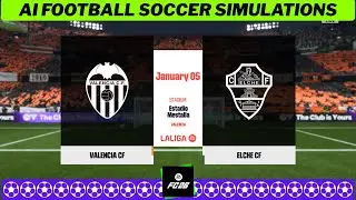 VALENCIA vs ELCHE ⚽ LaLiga 2025/26 Matchday 19 🟩 EA FC 26 Simulation
