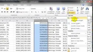 Reformatting Phone Numbers with Excel