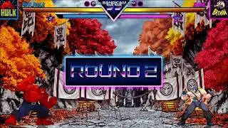 RETRO STARZ MUGEN (BETA 1.4): RED HULK VS BANE