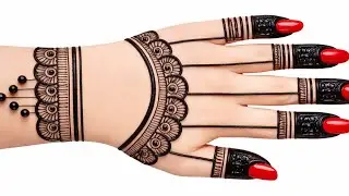 Simple Beautiful mehndi design front hand | Easy Mehndi designs | Mehandi ka design Mehndi |#Mehandi