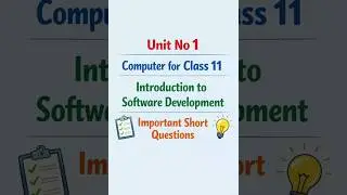 introduction to software development unit No 1 ka important short questions