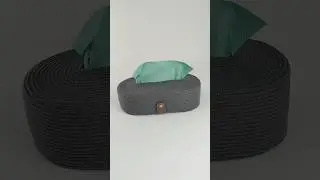 tissue dispenser made of cotton rope #diy #sewing