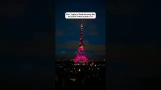 Octobre Rose Pink Eiffel Tower Paris Tour #travel #europetravel #europetrip #paris #breastcancer