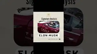 Elon Musk Signature Analysis By Dr. Malvitha Jain #shorts