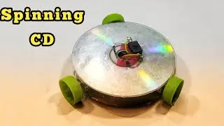 Spinning CD with dc motor | CD experiment | Dc motor project