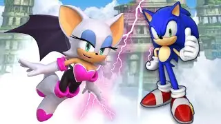 SonicDash -  ( Sonic Vs Rouge ) Gameplay Walktrought